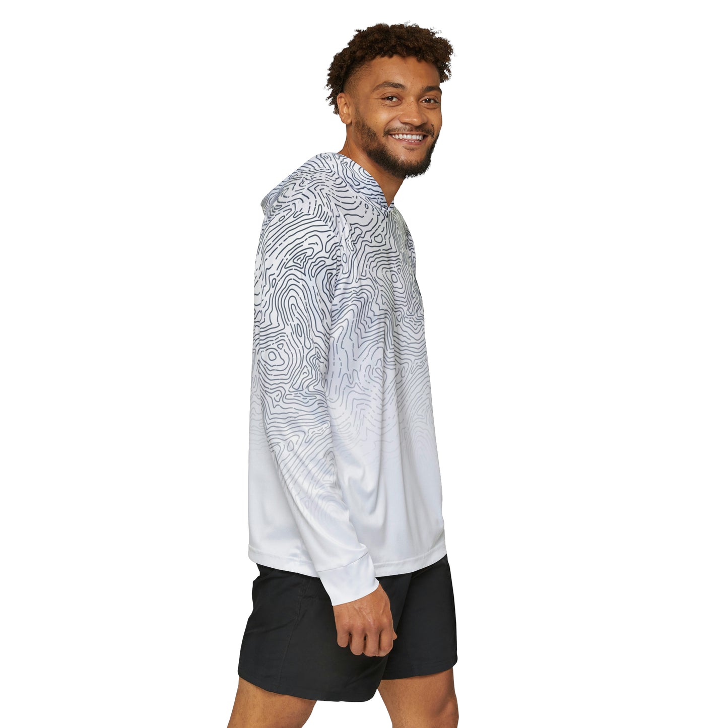 Spearfishing & Hunting UPF 50+ Sun Hoodie - Light Topo