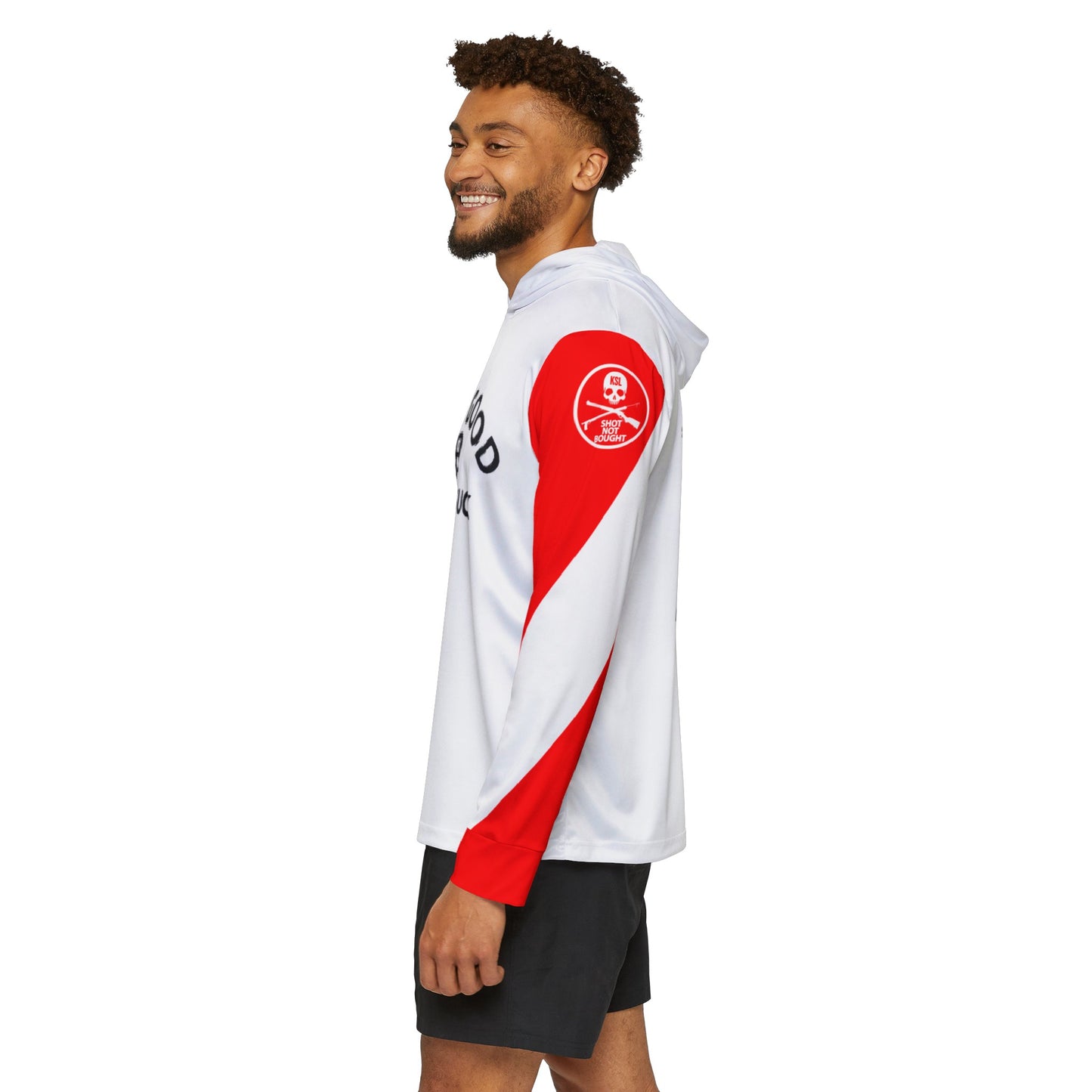 KILLSHOT Life UPF 50+ Sun Shirt with Hoodie - Dive Good, Don't Suck (White)
