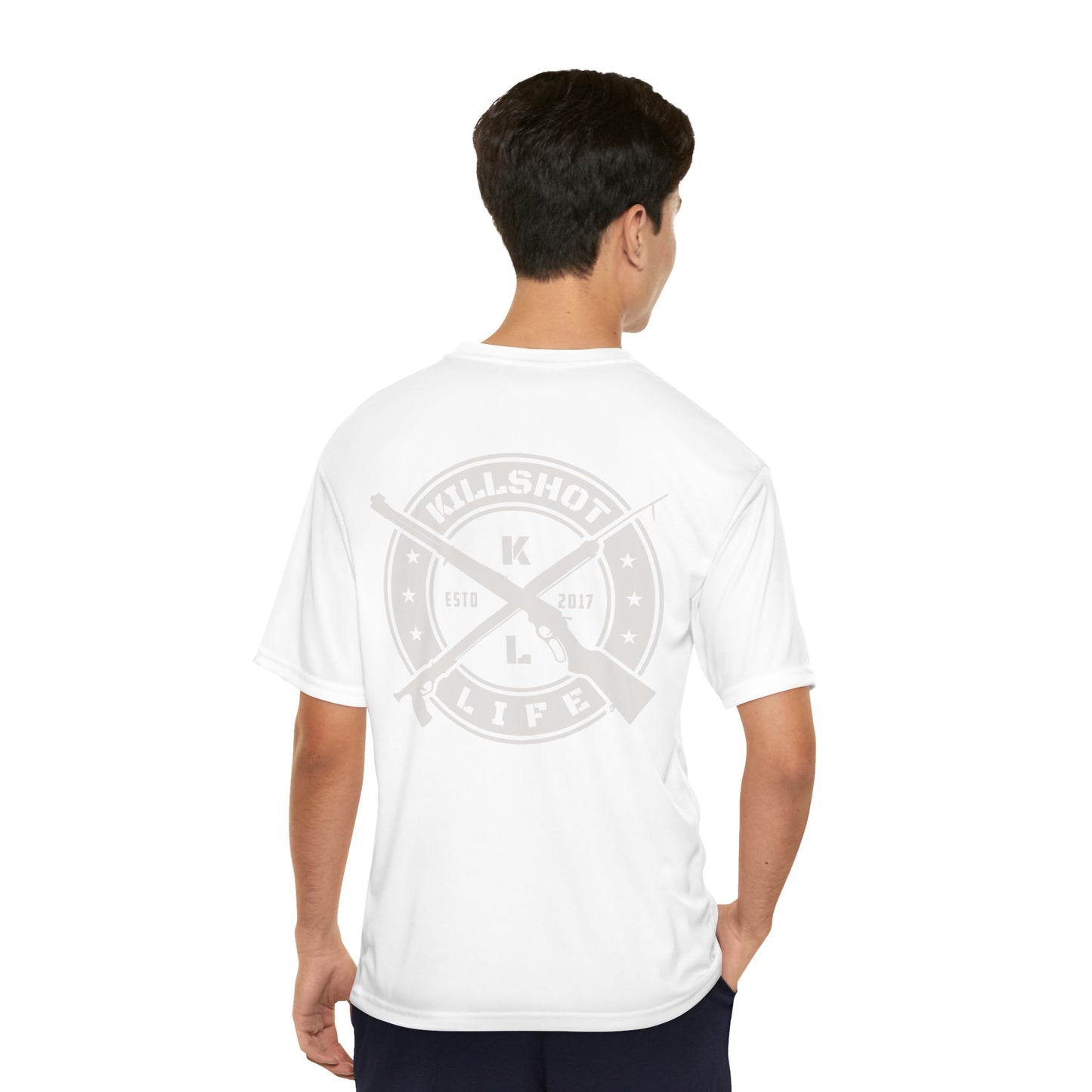White KILLSHOT Life Men's Performance T-Shirt