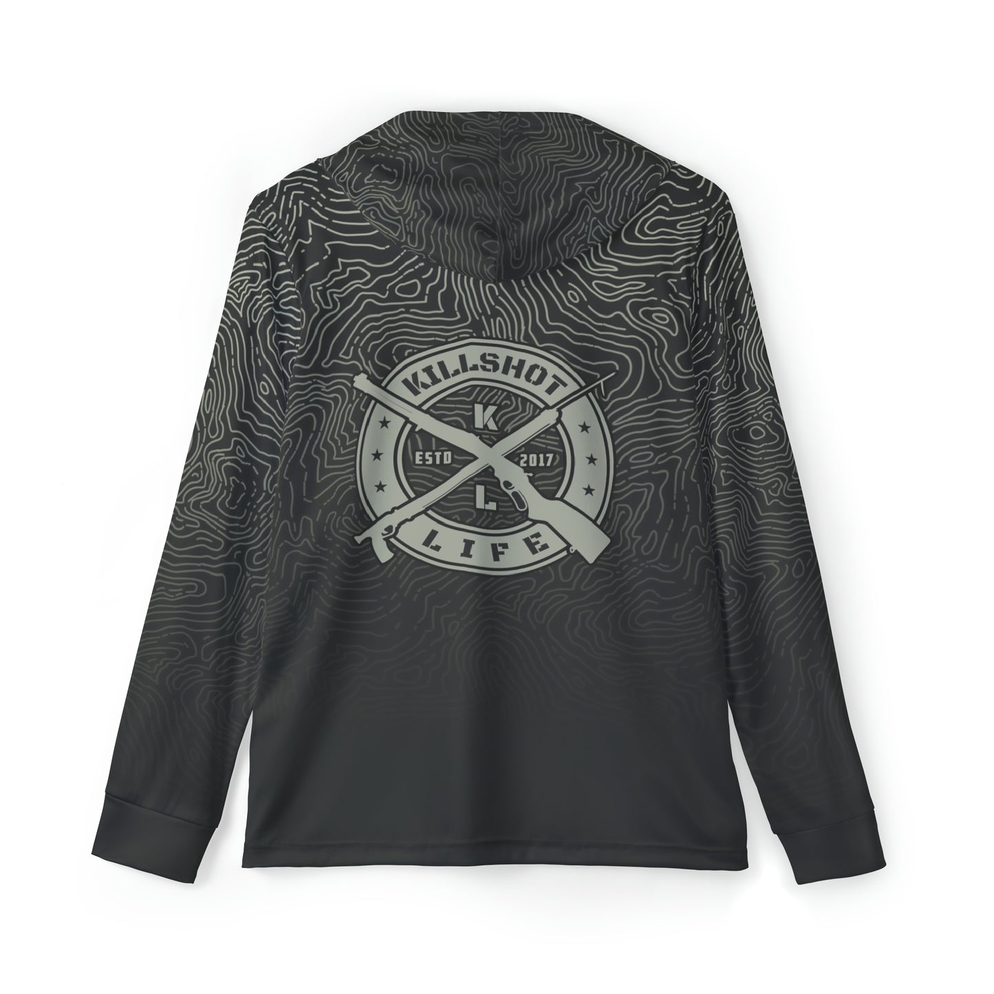Spearfishing & Hunting UPF 50+ Sun Hoodie - Dark Topo