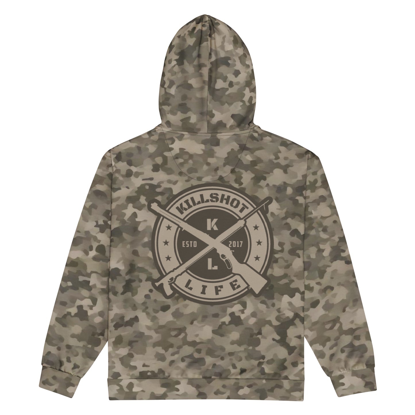 Unisex Woods Camo Zip Hoodie