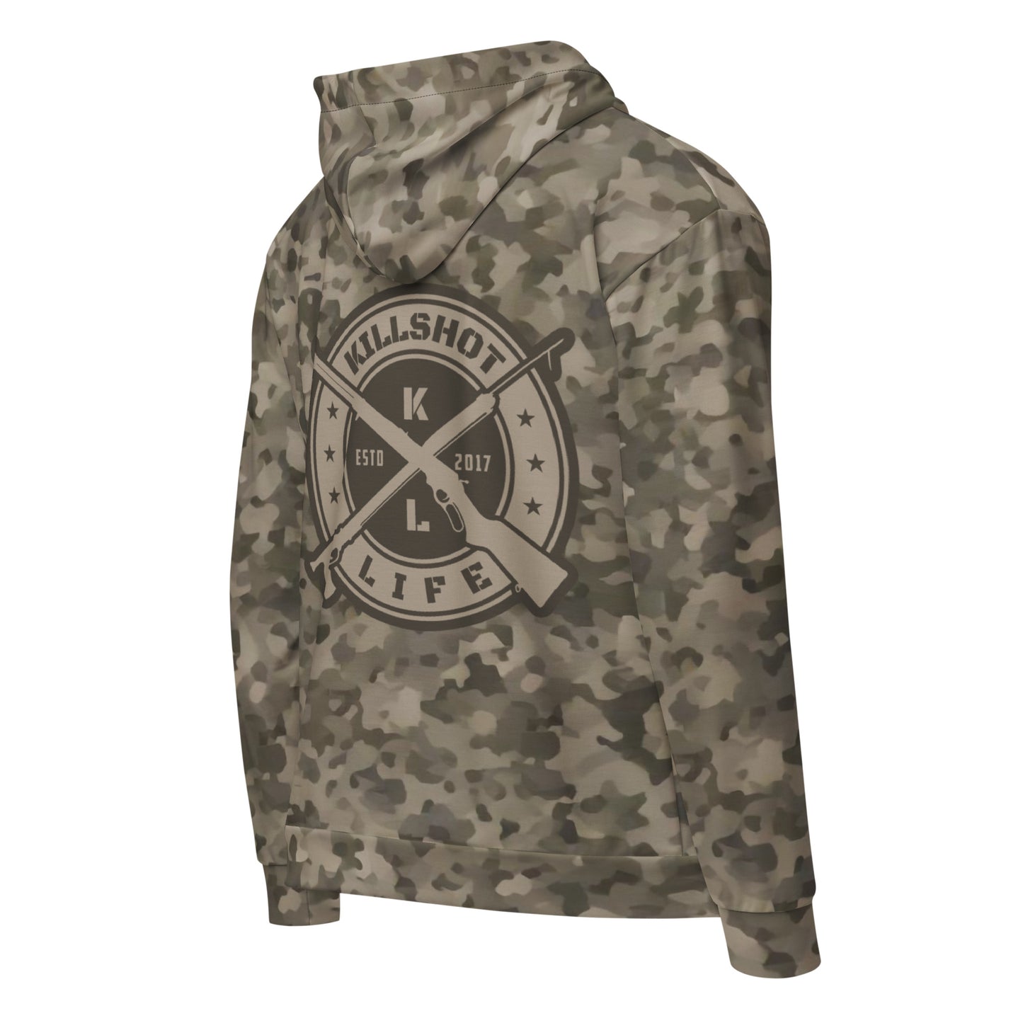 Unisex Woods Camo Zip Hoodie