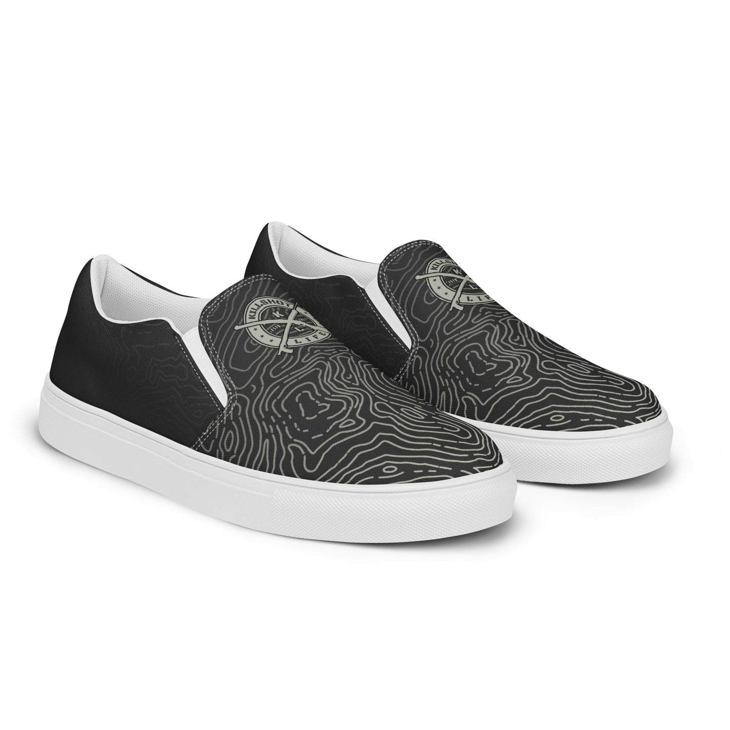 Men’s Slip-On Canvas Shoes - Dark Topo