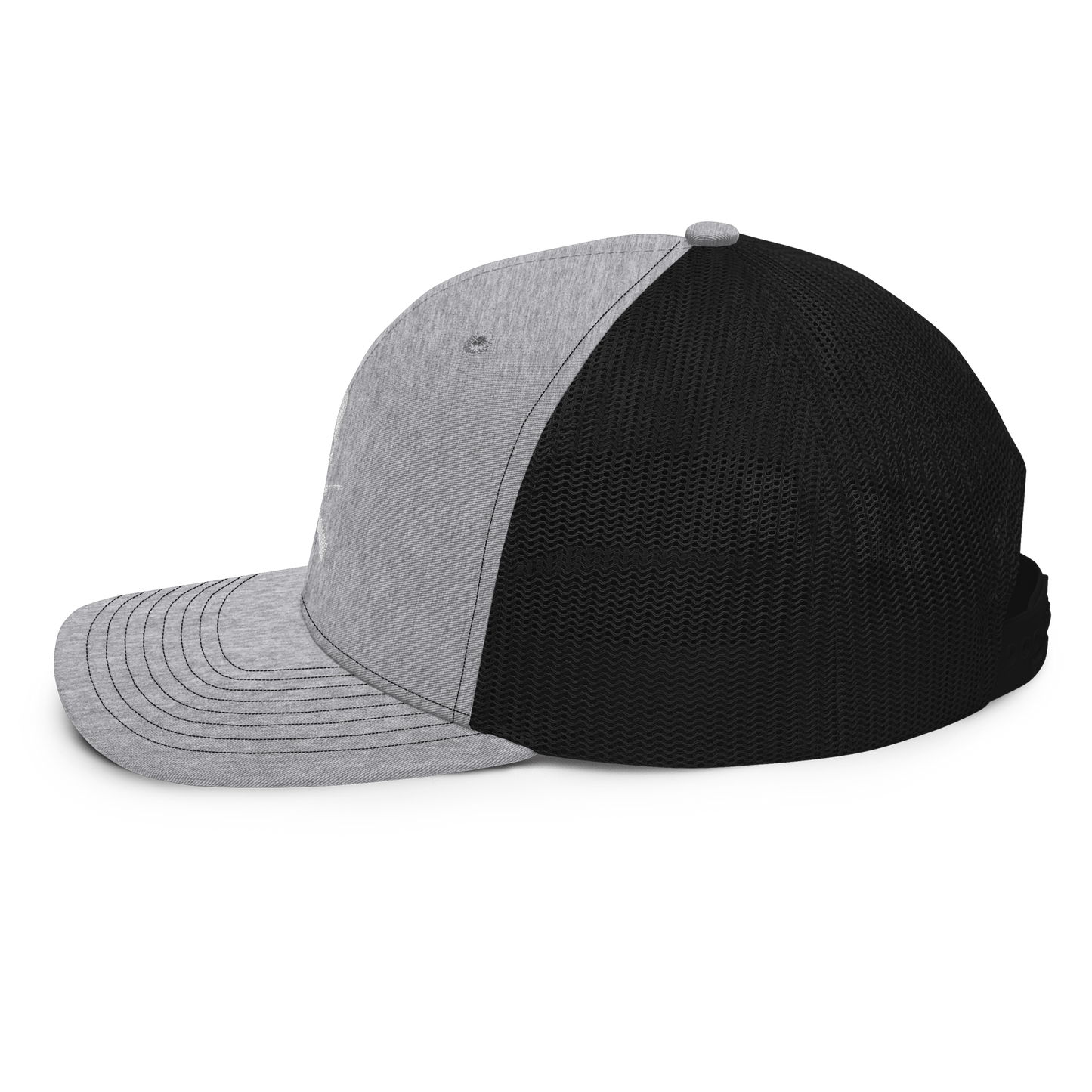 KILLSHOT Skull Trucker Cap - KSL Branded (White Embroidery)