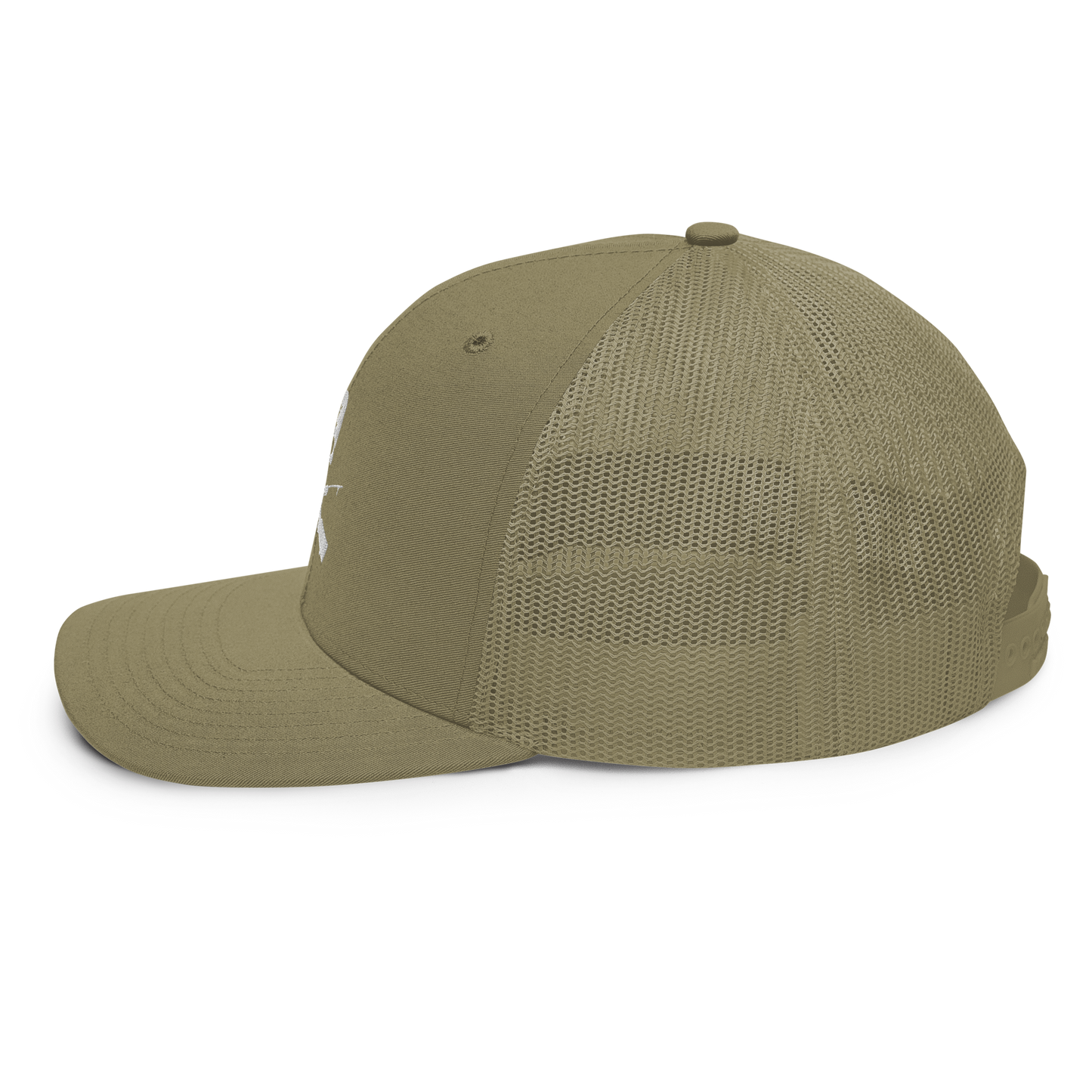 KILLSHOT Skull Trucker Cap - KSL Branded (White Embroidery)