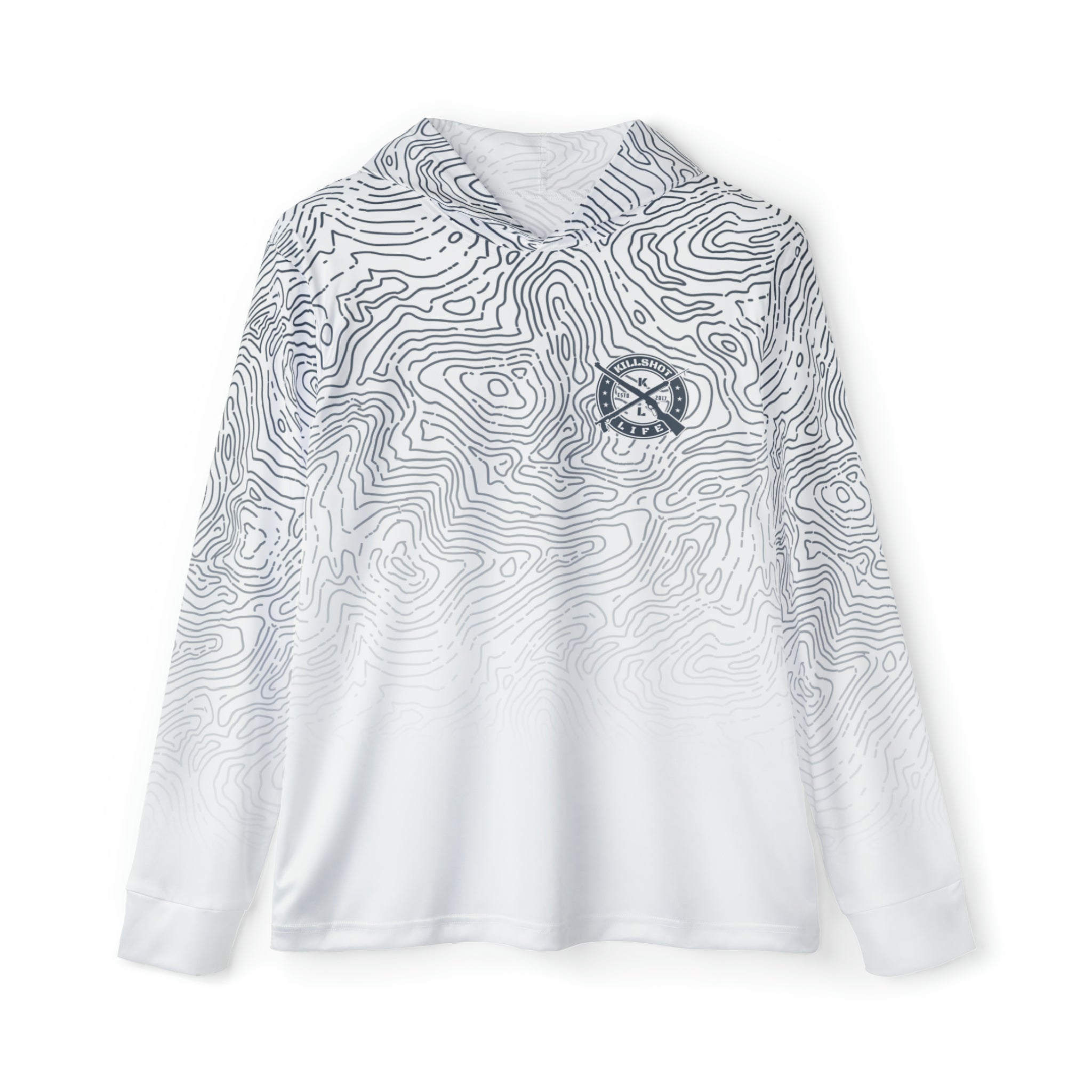 Spearfishing & Hunting UPF 50+ Sun Hoodie - Light Topo