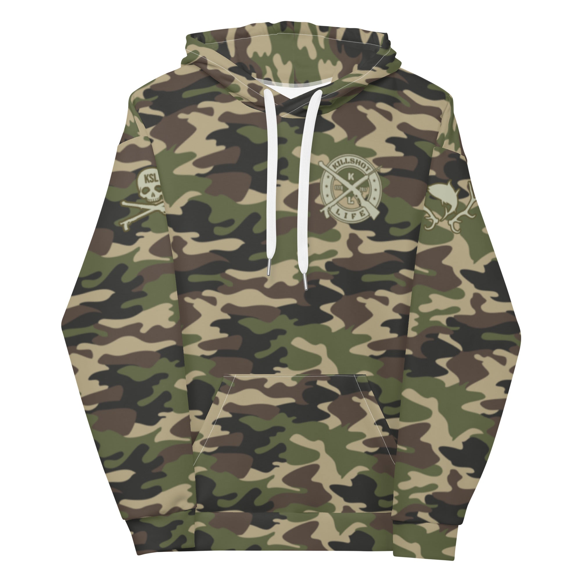 Unisex KILLSHOT Camo Hoodie (Dual Logo)