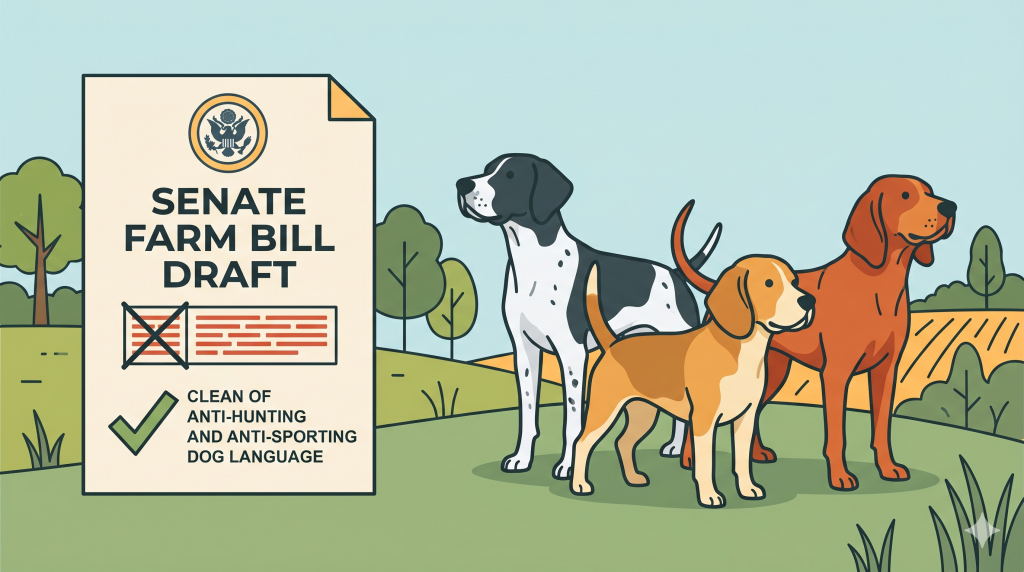 Clean Senate Farm Bill Draft Keeps Sporting Dogs Out of the Crosshairs