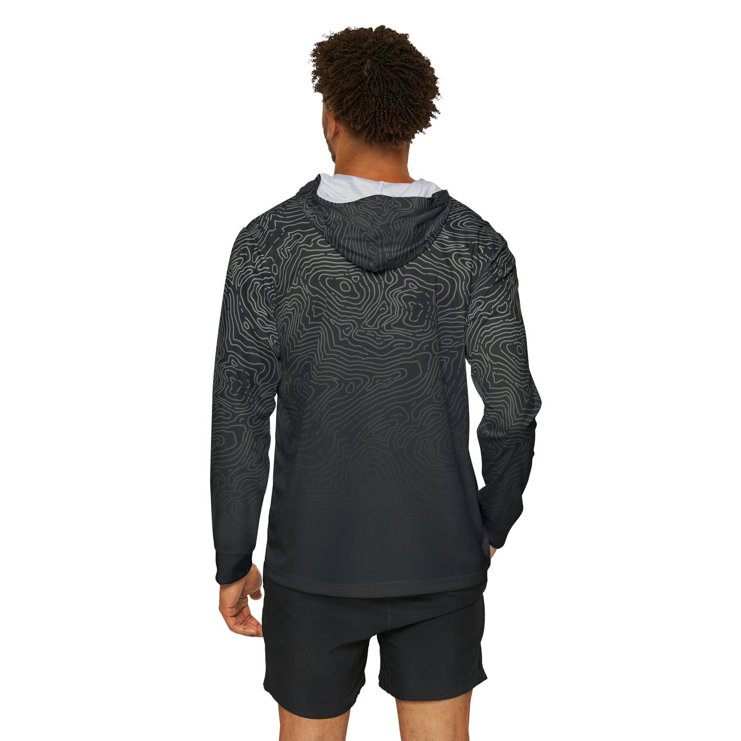 Spearfishing & Hunting UPF 50+ Sun Hoodie - Dark Topo (Large Front Logo)