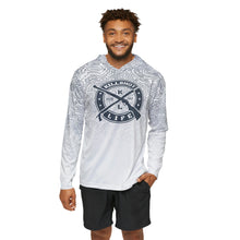 Load image into Gallery viewer, Spearfishing &amp; Hunting UPF 50+ Sun Hoodie - Light Topo (Large Front Logo)
