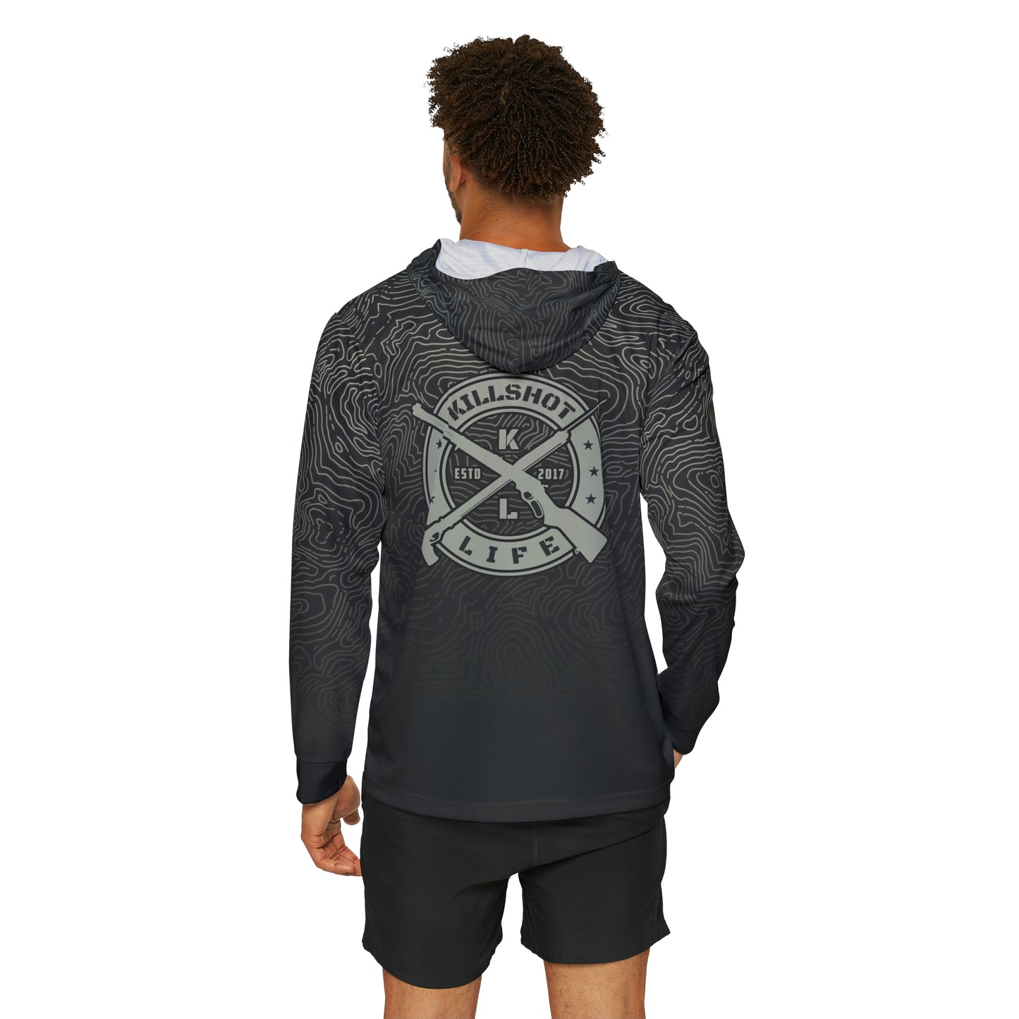 Spearfishing & Hunting UPF 50+ Sun Hoodie - Dark Topo