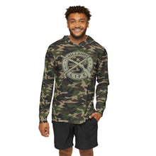 Load image into Gallery viewer, Spearfishing &amp; Hunting UPF 50+ Sun Hoodie - Camo (Large Front Logo)
