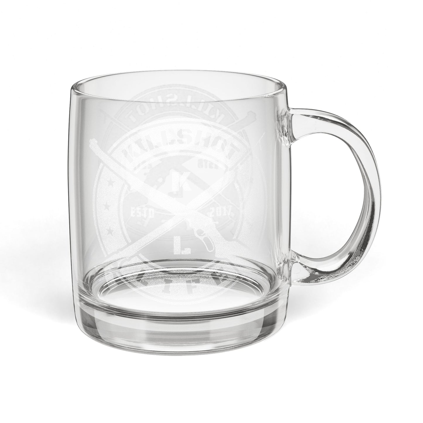 KILLSHOT Engraved Glass Mug