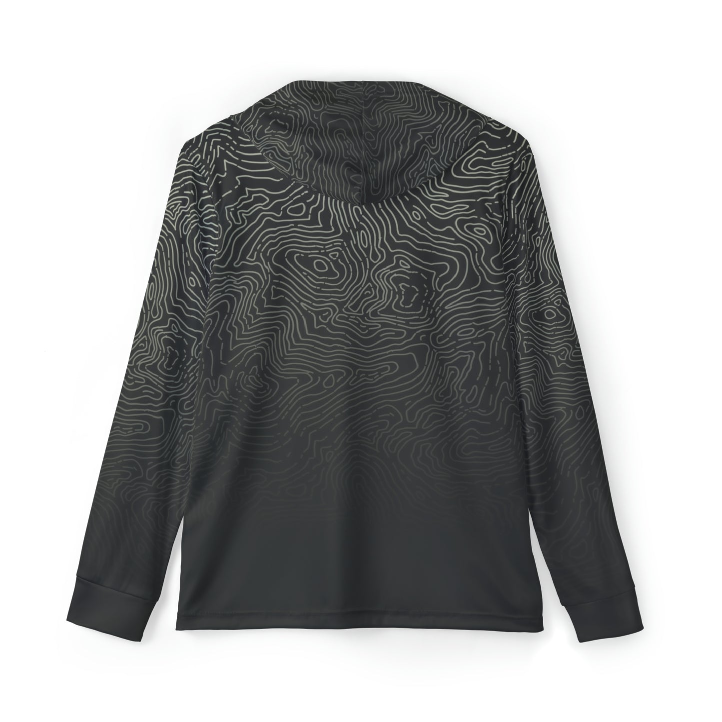 Spearfishing & Hunting UPF 50+ Sun Hoodie - Dark Topo (Large Front Logo)