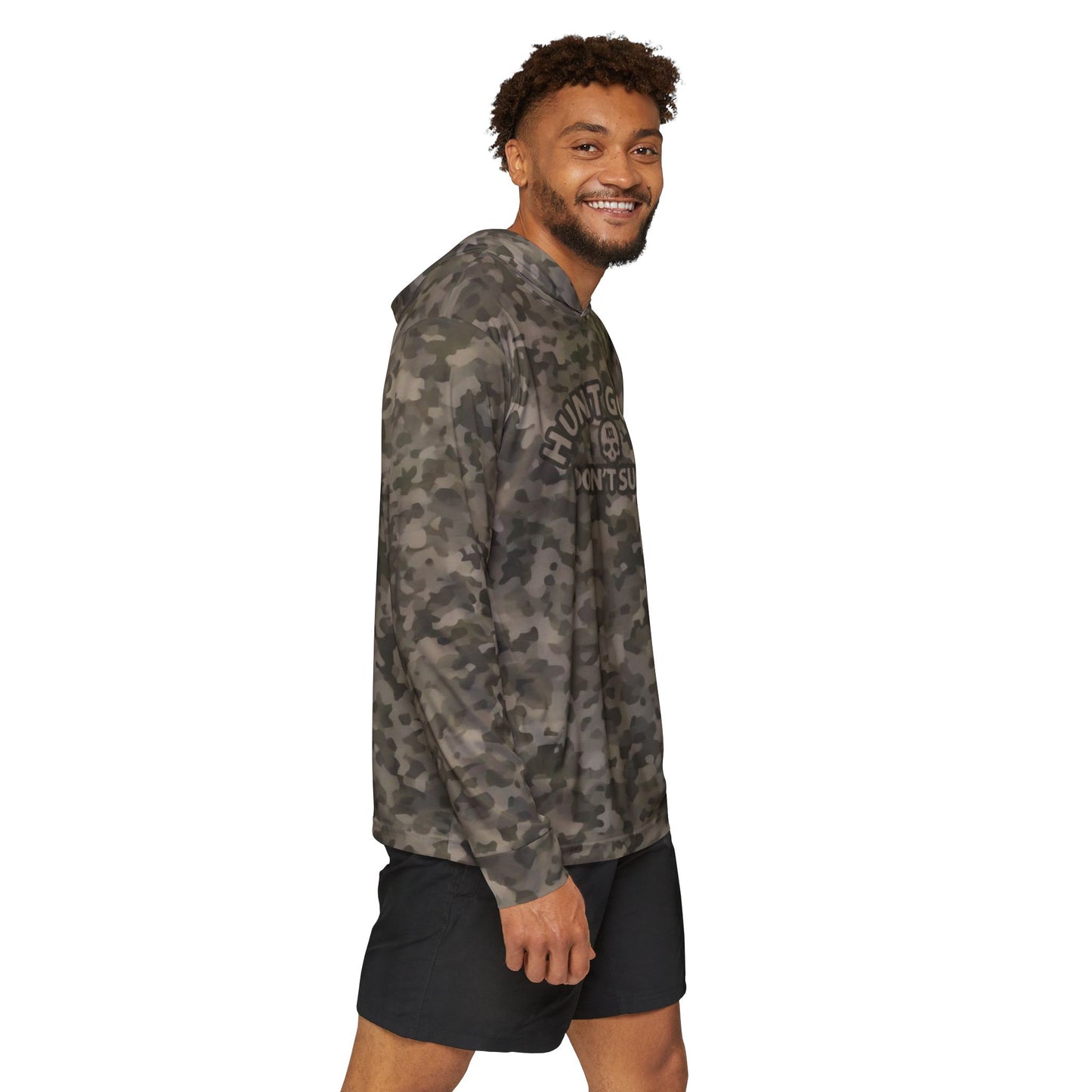Hunt Good Don't Suck UPF 50+ Sun Hoodie - Dry Woods Camo