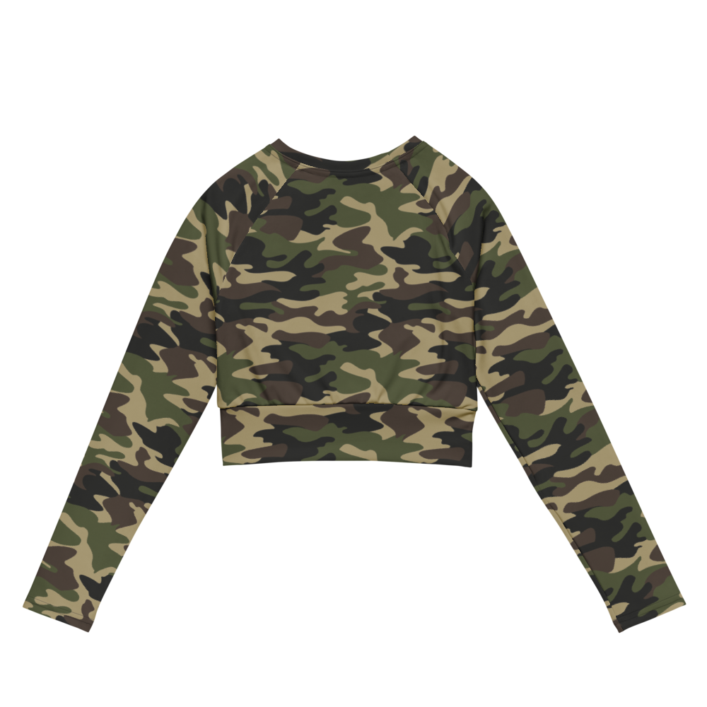 Camo KILLSHOT Long Sleeved Crop Top