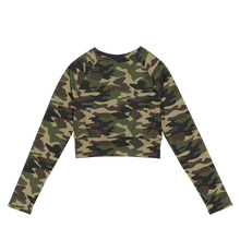 Load image into Gallery viewer, Camo KILLSHOT Long Sleeved Crop Top
