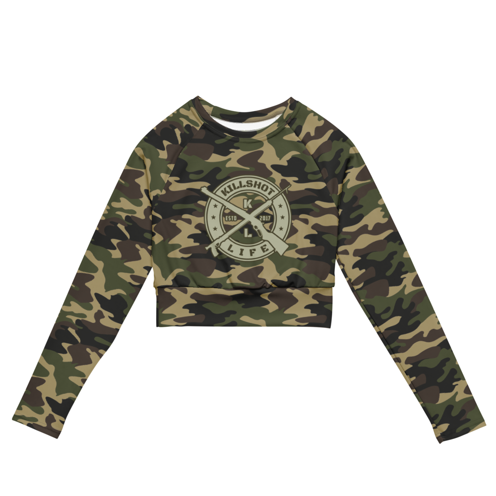 Camo KILLSHOT Long Sleeved Crop Top