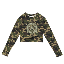 Load image into Gallery viewer, Camo KILLSHOT Long Sleeved Crop Top
