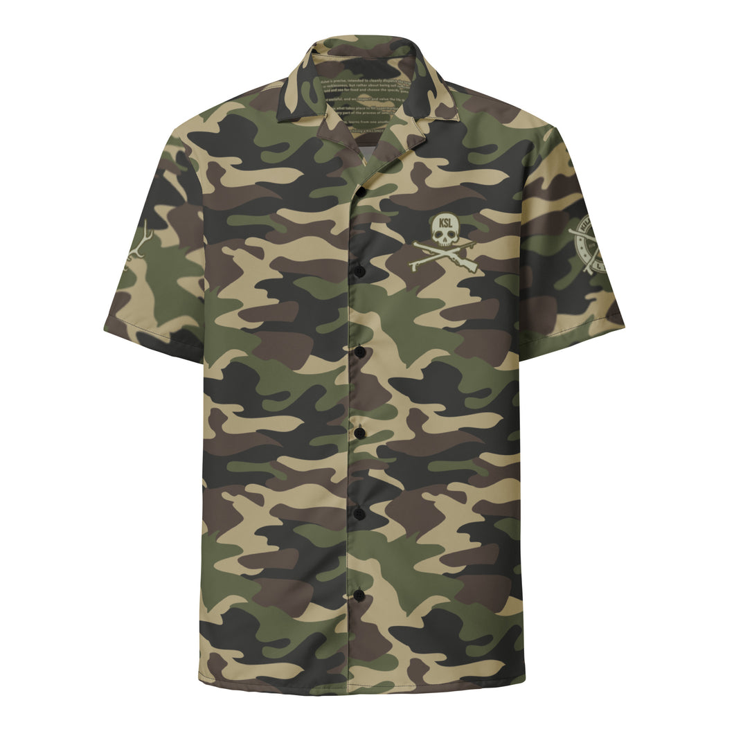 Unisex UPF Classic Camo Button Shirt