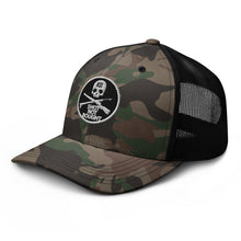 Load image into Gallery viewer, KILLSHOT Skull Badge Camo Trucker Hat
