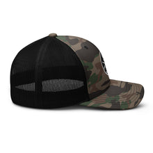 Load image into Gallery viewer, KILLSHOT Skull Badge Camo Trucker Hat

