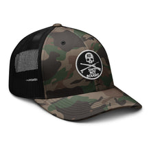 Load image into Gallery viewer, KILLSHOT Skull Badge Camo Trucker Hat

