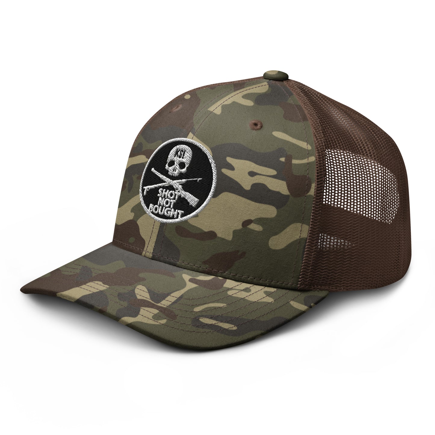 KILLSHOT Skull Badge Camo Trucker Hat