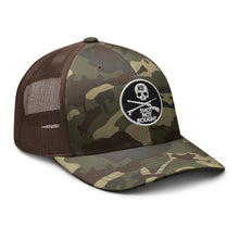 Load image into Gallery viewer, KILLSHOT Skull Badge Camo Trucker Hat
