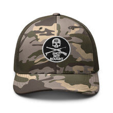 Load image into Gallery viewer, KILLSHOT Skull Badge Camo Trucker Hat
