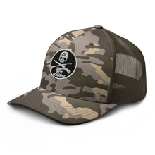 Load image into Gallery viewer, KILLSHOT Skull Badge Camo Trucker Hat
