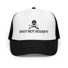Load image into Gallery viewer, Shot Not Bought Foam Trucker Hat (Black Embroidery)
