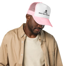 Load image into Gallery viewer, Shot Not Bought Foam Trucker Hat (Black Embroidery)

