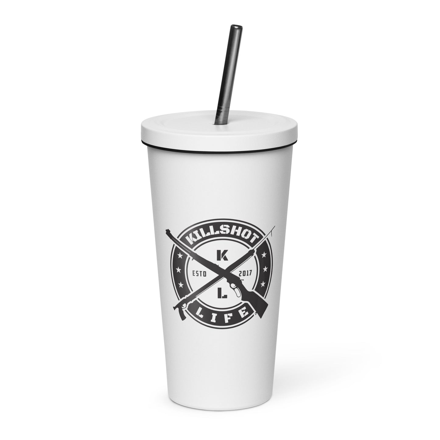 Special Edition White Insulated Tumbler (with straw)