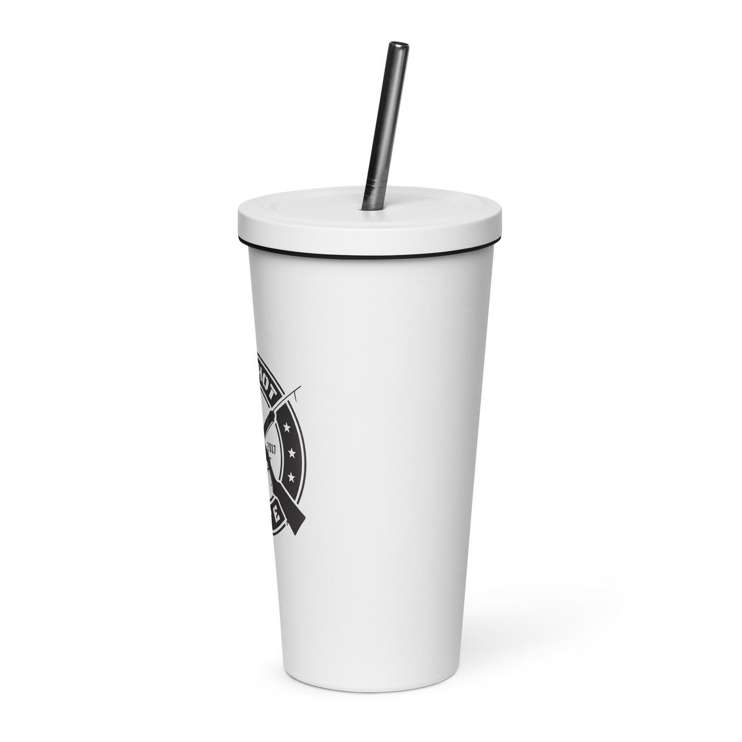 Special Edition White Insulated Tumbler (with straw)