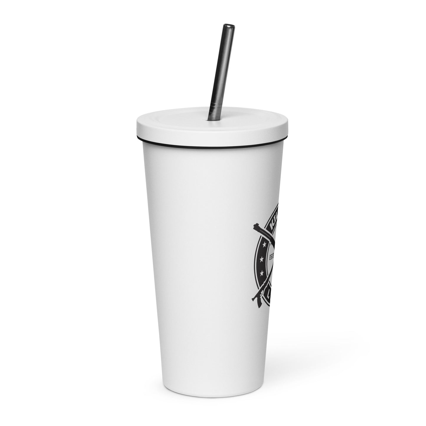 Special Edition White Insulated Tumbler (with straw)