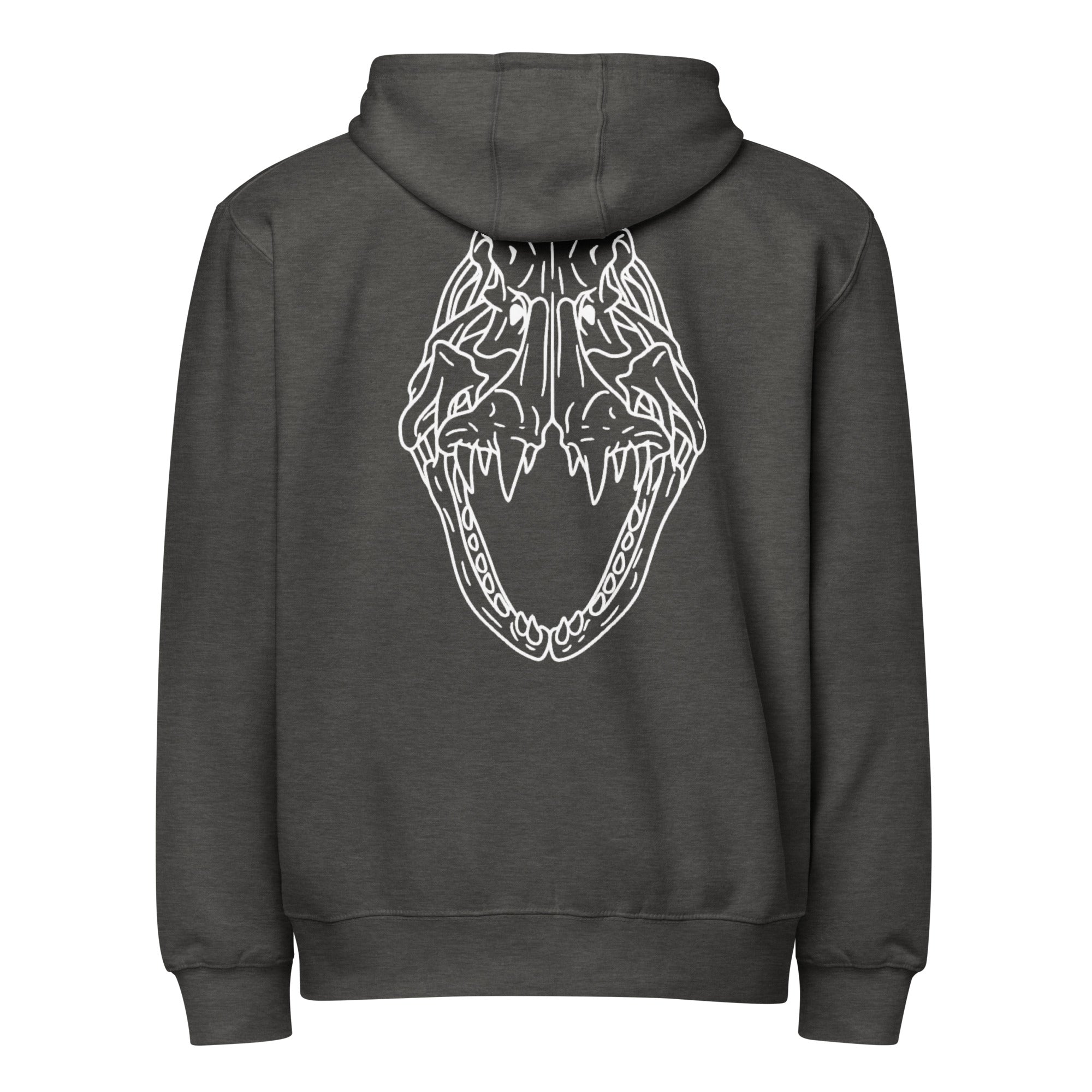 瓦奇岳 Heads Alpha Hoodie charcoal XL Knitted Zip Up Hoodie with Skull Prints | Minga London – Minga