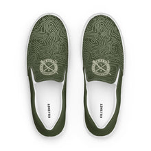 Load image into Gallery viewer, Men’s Slip-On Canvas Shoes - Olive Drab Topo
