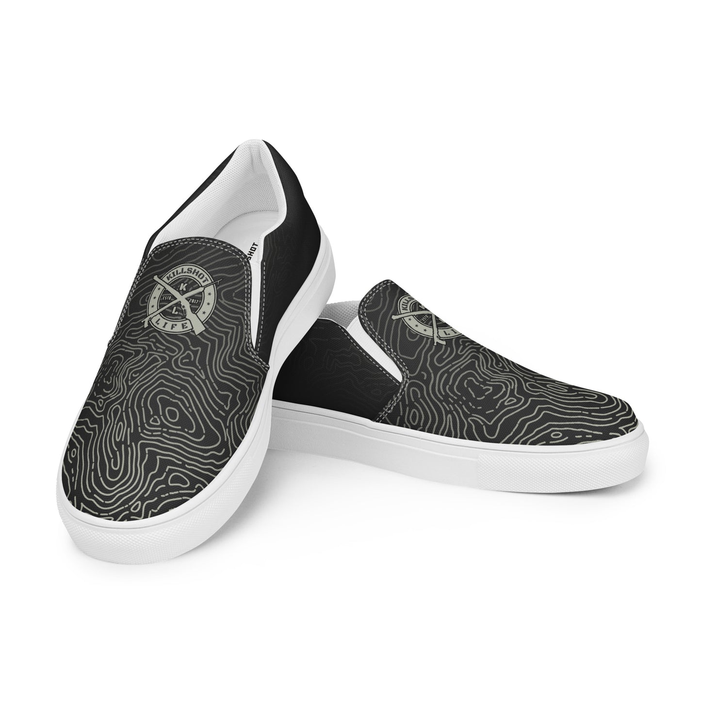 Men’s Slip-On Canvas Shoes - Dark Topo