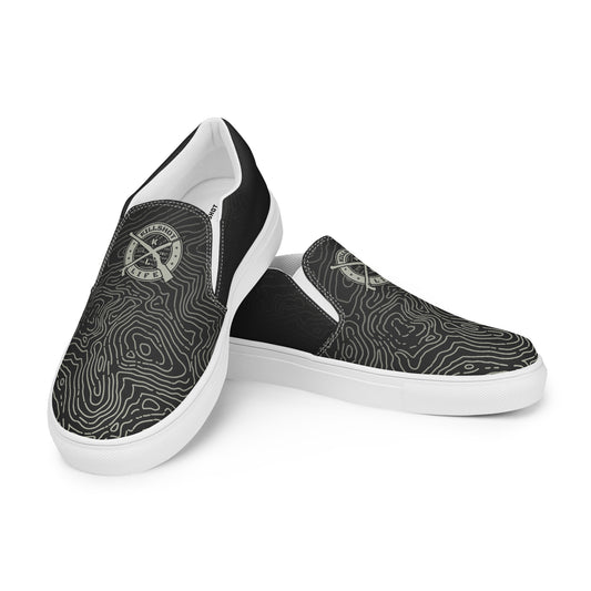 Men’s Slip-On Canvas Shoes - Dark Topo