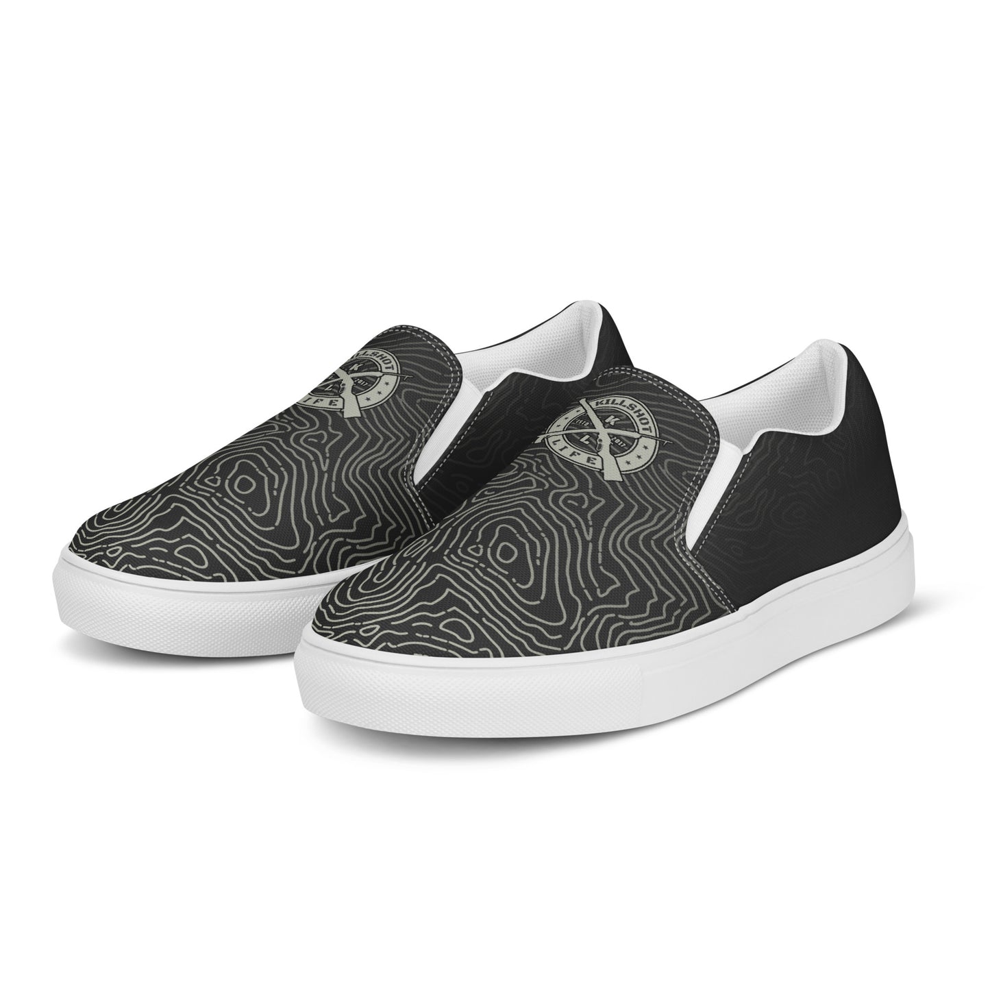 Men’s Slip-On Canvas Shoes - Dark Topo