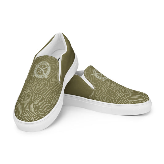 Men’s Slip-On Canvas Shoes - Tan Topo