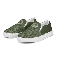 Load image into Gallery viewer, Men’s Slip-On Canvas Shoes - Olive Drab Topo
