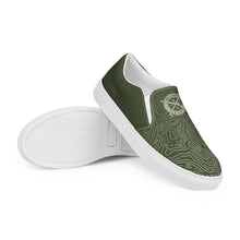 Load image into Gallery viewer, Men’s Slip-On Canvas Shoes - Olive Drab Topo
