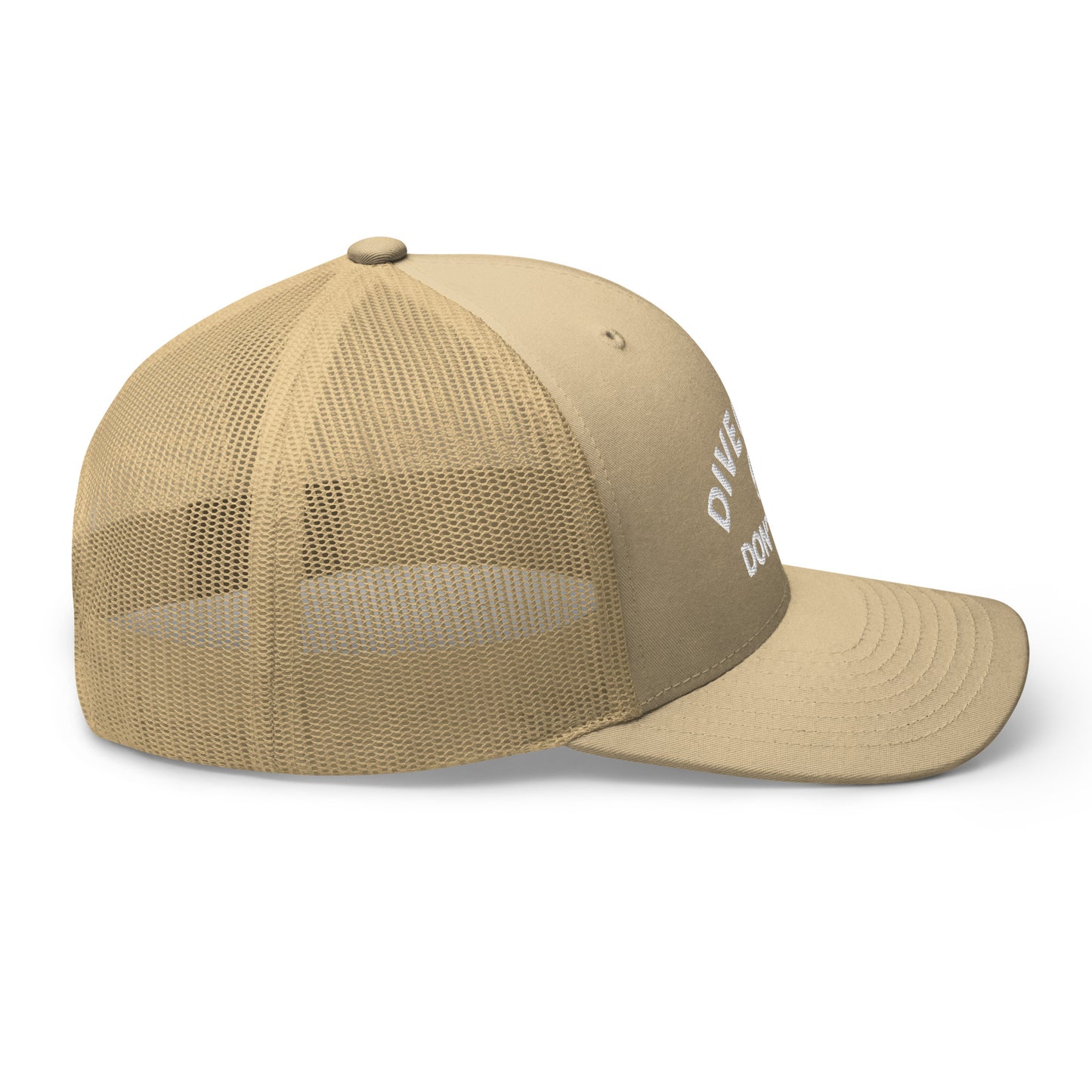 Dive Good, Don't Suck Trucker Cap - White Thread