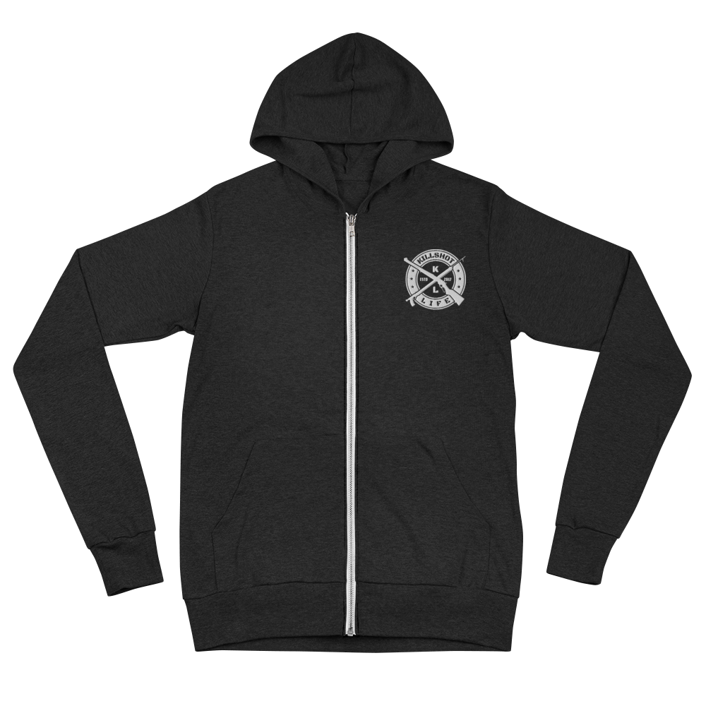 Embroidered KILLSHOT Lightweight Zip Hoodie