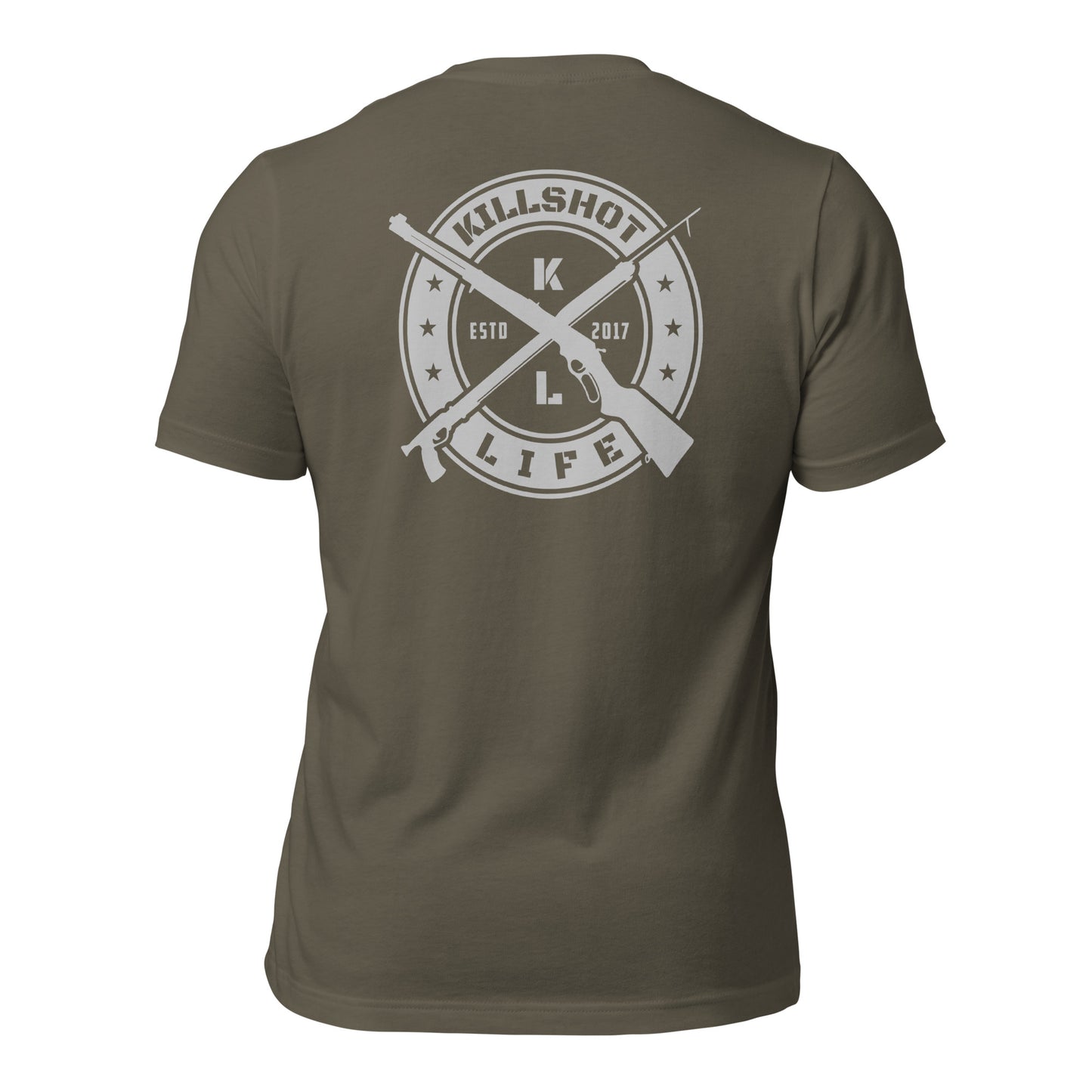 Shot Not Bought Unisex T-Shirt - Antler Crest (Silver Print)