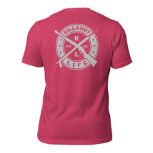 Load image into Gallery viewer, Shot Not Bought Unisex T-Shirt - Antler and Kelp Crest (Silver Print)
