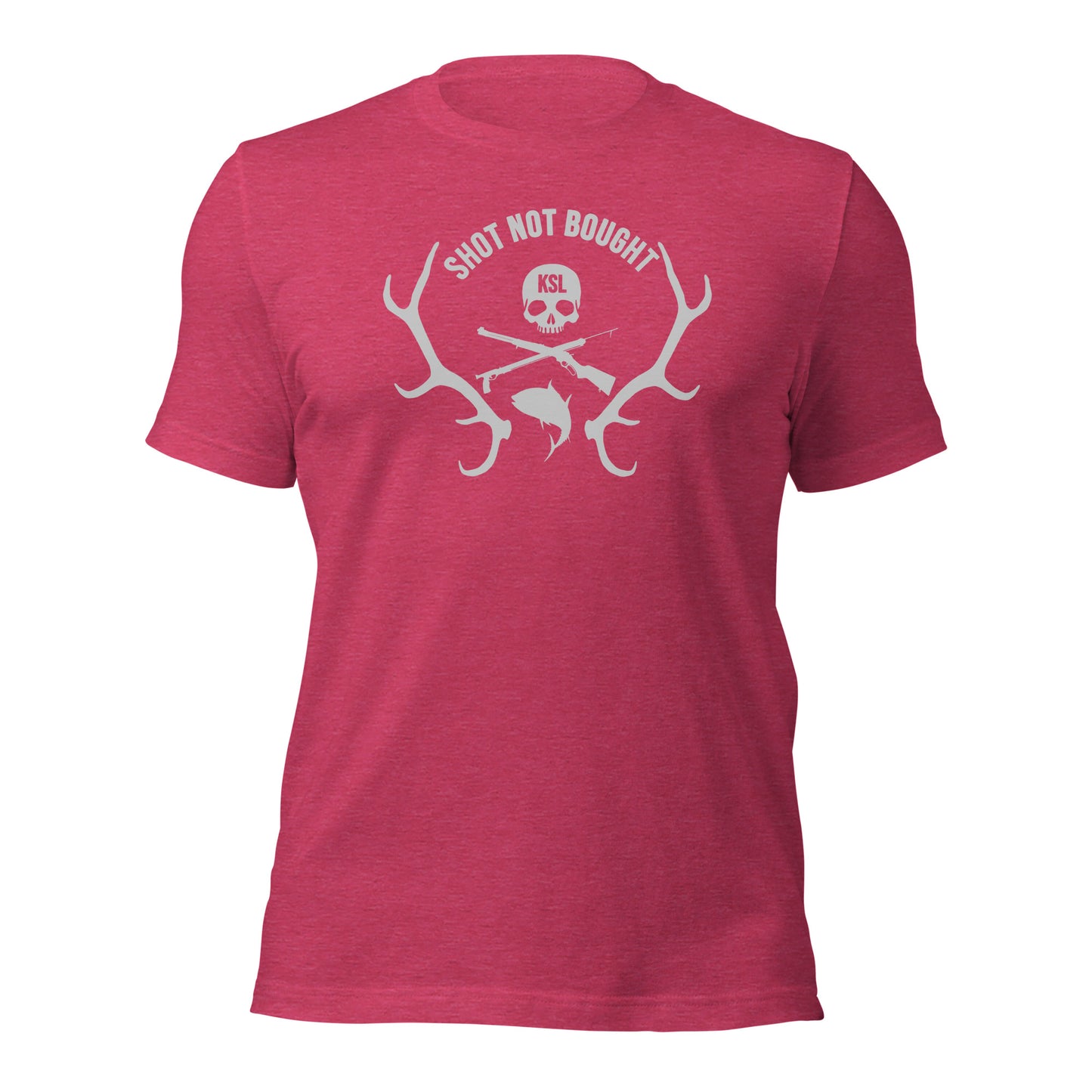 Shot Not Bought Unisex T-Shirt - Antler Crest (Silver Print)