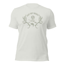 Load image into Gallery viewer, Shot Not Bought Unisex T-Shirt - Antler and Kelp Crest (Tan Print)
